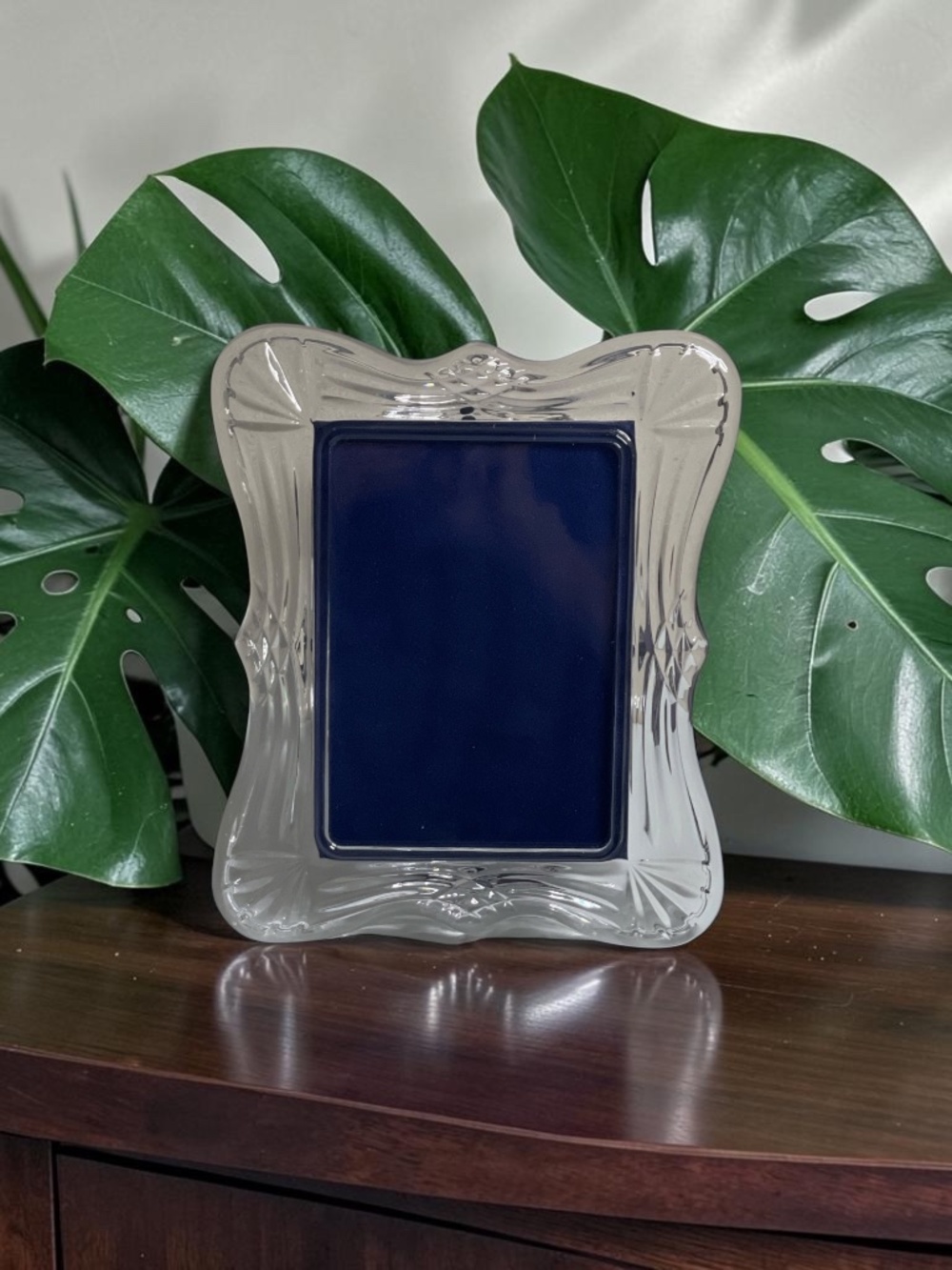 Vintage Mikasa Simone Crystal Picture Frame 8x10 Fits 7x5